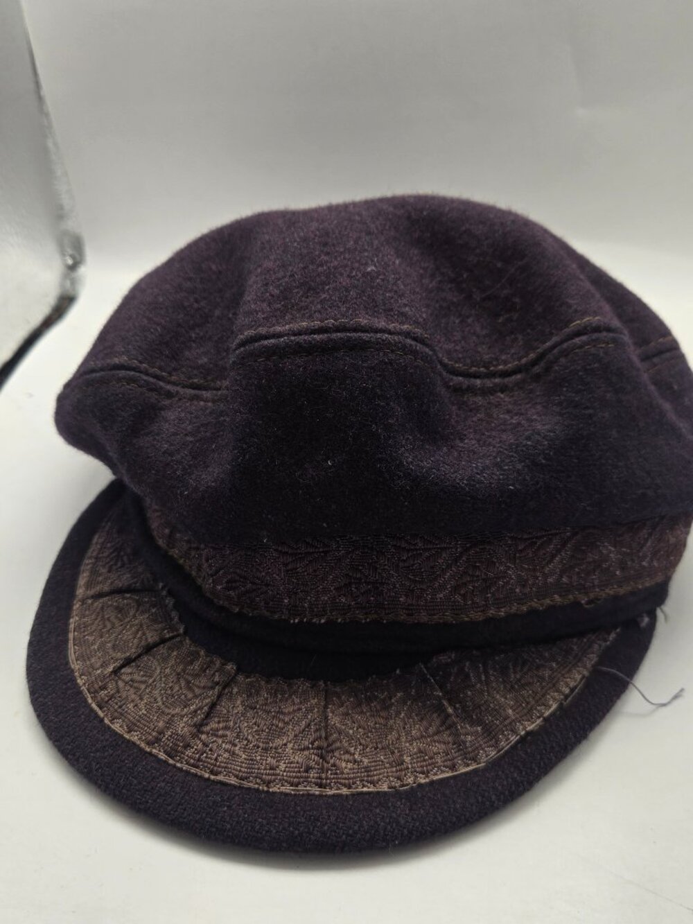 Greek Fisherman's Cap wool 85% nylon 15% made in Greece 60-7 1/2